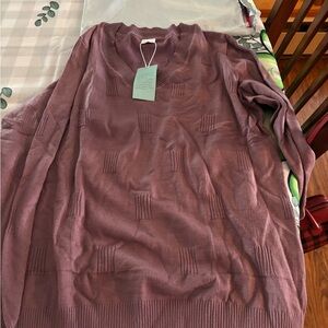 Crew Neck Sweater in Dusty Mauve NWT